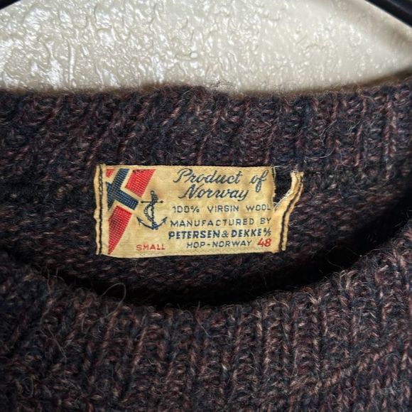 Vintage Petersen & Dekke Norway Wool Sweater Pullover 48 - Picture 3 of 3